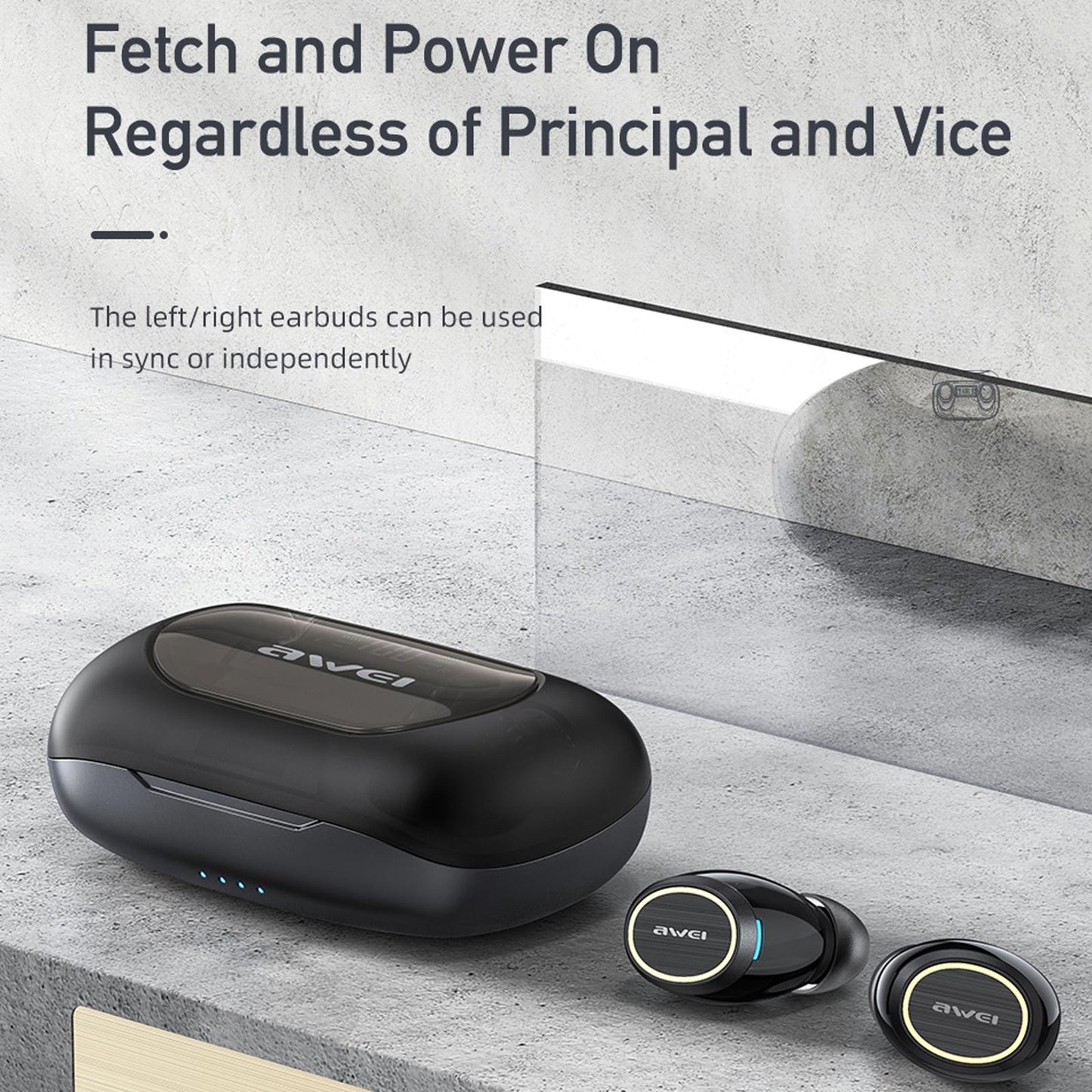 Wireless Active Noise Reduction Earphones - Black-1915196709240180742