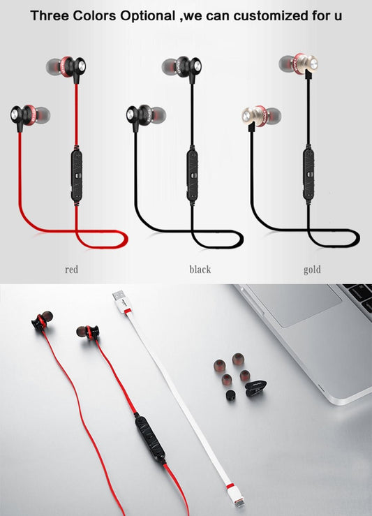 Wireless Magnetic Sport Earphones With Bluetooth Control-1915196542009085954