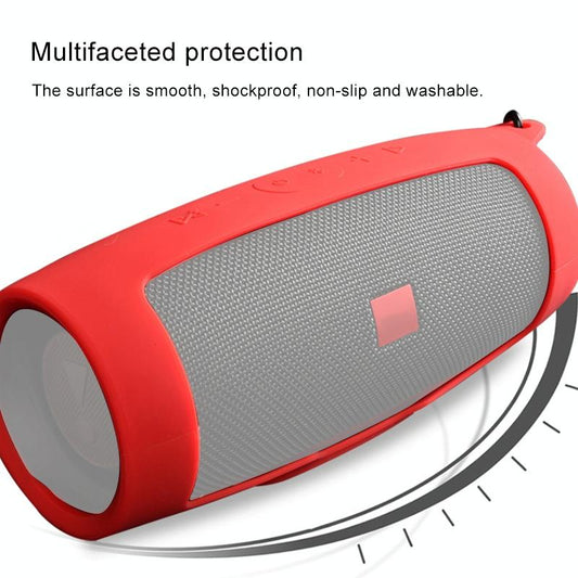 Shockproof Silicone Case For Jbl Charge 4 Bluetooth Speaker - Black-1915196789145866242