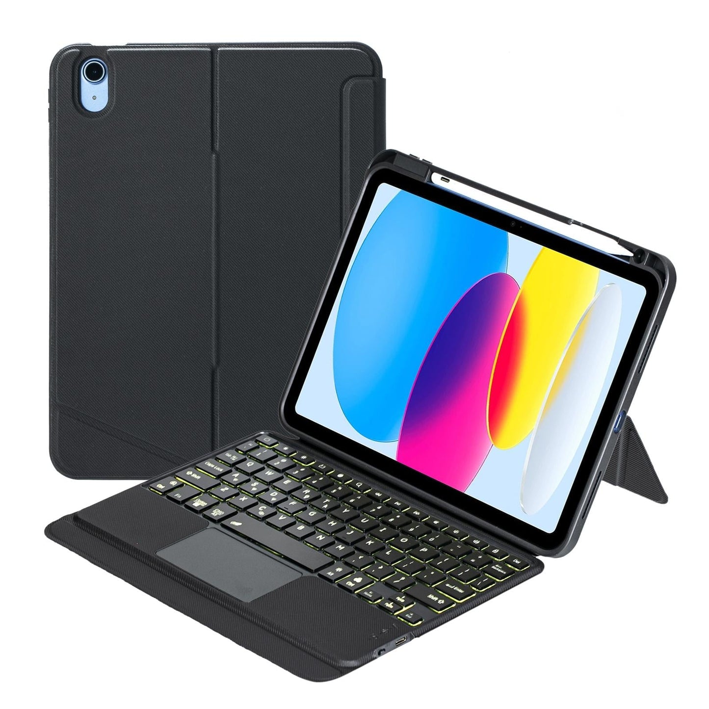2022 Ipad 10.9 Touch Keyboard Case - Split Type Bluetooth Leather-1922443452839235584