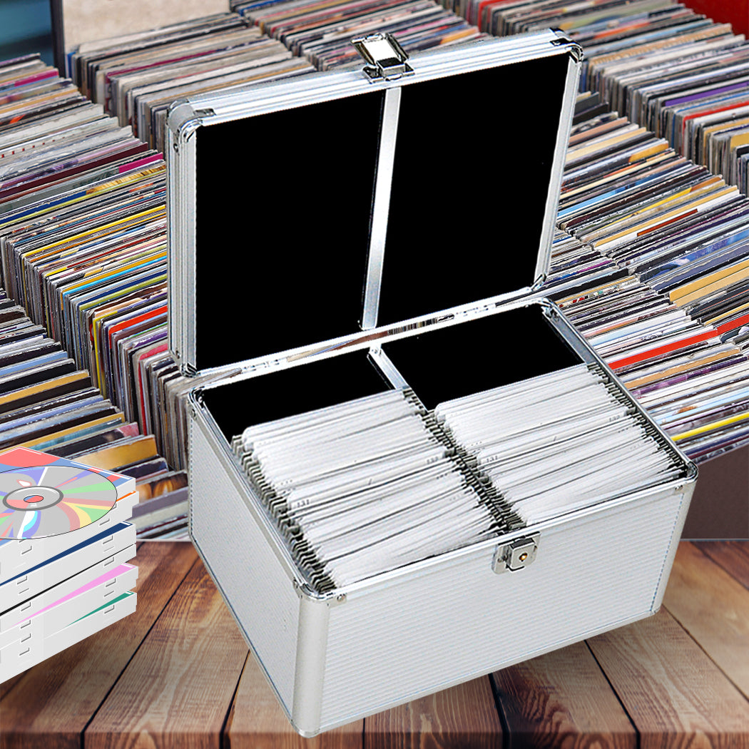 240 Discs Aluminium CD DVD Cases Bluray-1910112550465441798