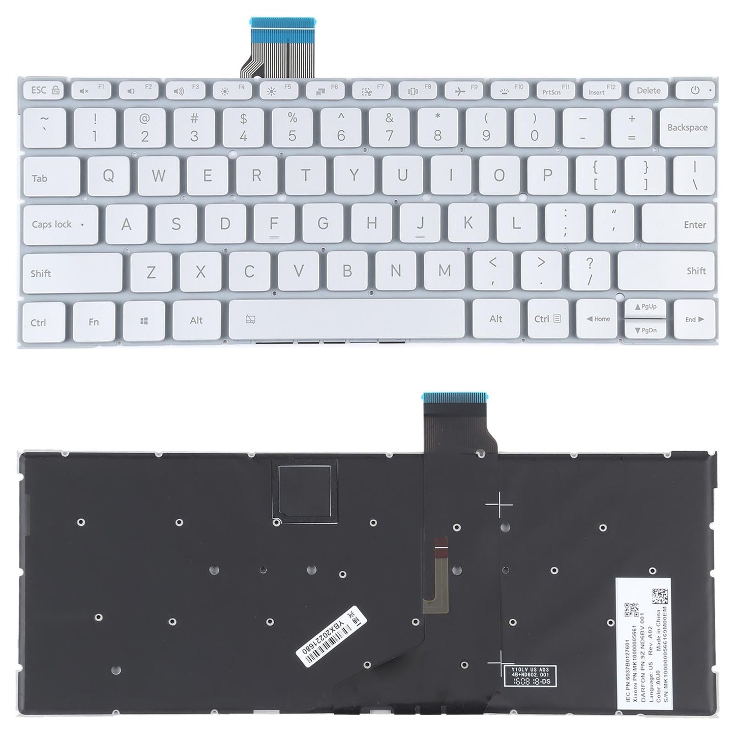 Xiaomi Mi Notebook Air 12.5 Keyboard With Backlight - Silver Us Version-1915196600955834368