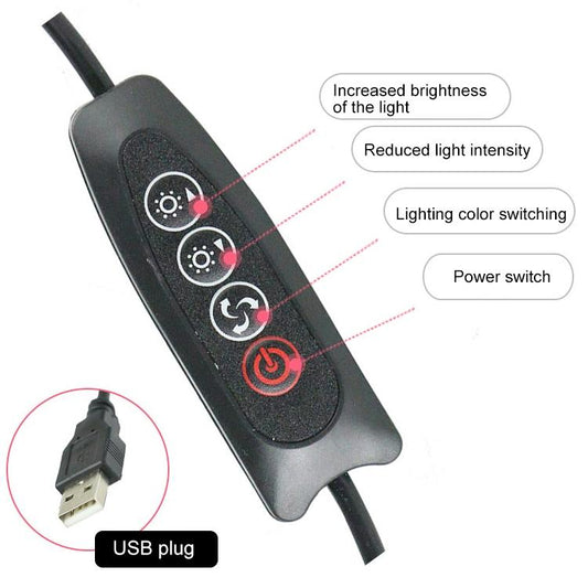 16Cm Dimmable Led Selfie Ring Light With Tripod-1915198068437946370