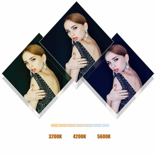 12 Two-Colour Dimmable Ring Fill Light With Tripod - 28W 100-240V-1915198249304723458