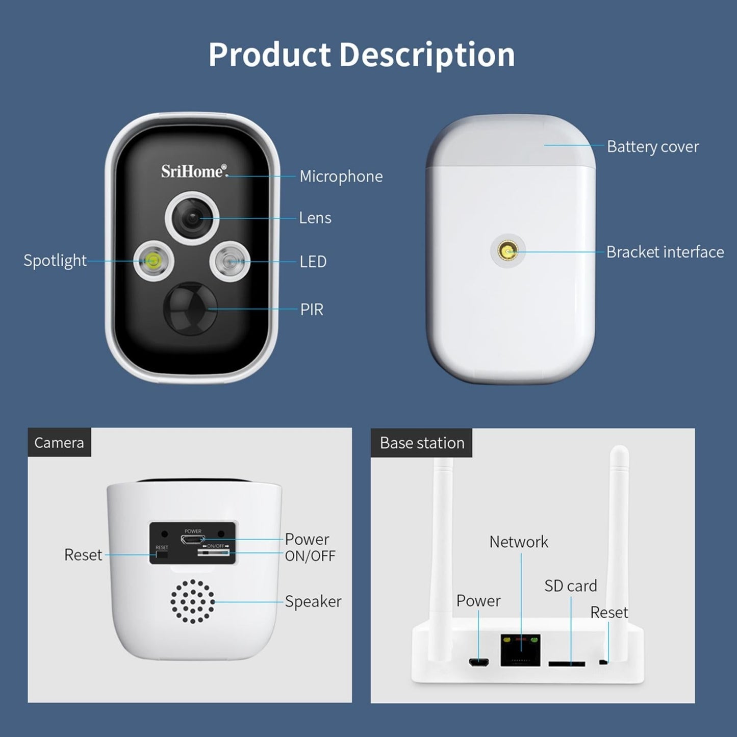 Wireless Home Security Camera System - 3.0Mp Fhd Low Power Compact-1915196615723978756