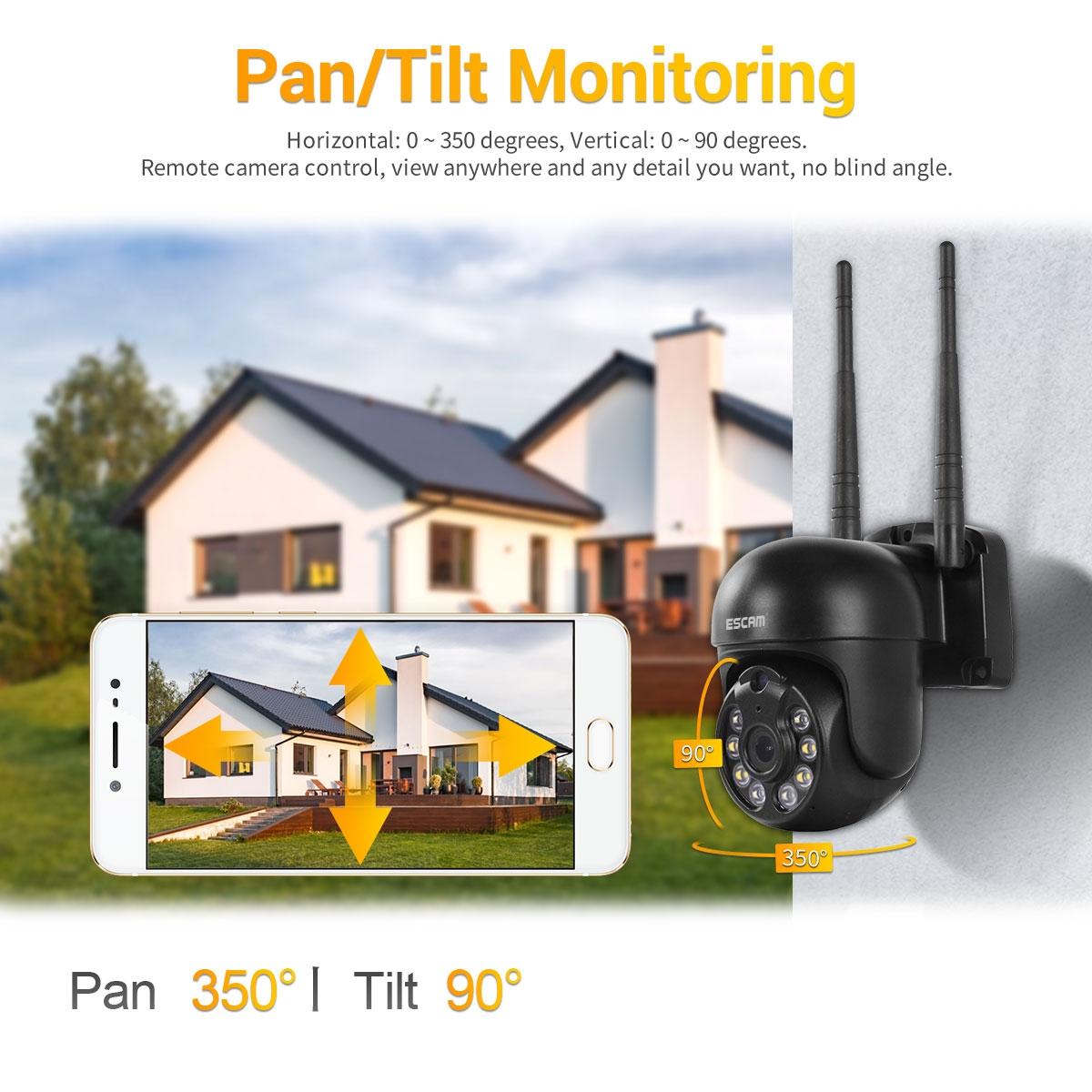Wireless Dome Ip Camera With 3.0Mp Motion Detection Two-Way Audio Night Vision & Tf Card Support-1915196616831275016