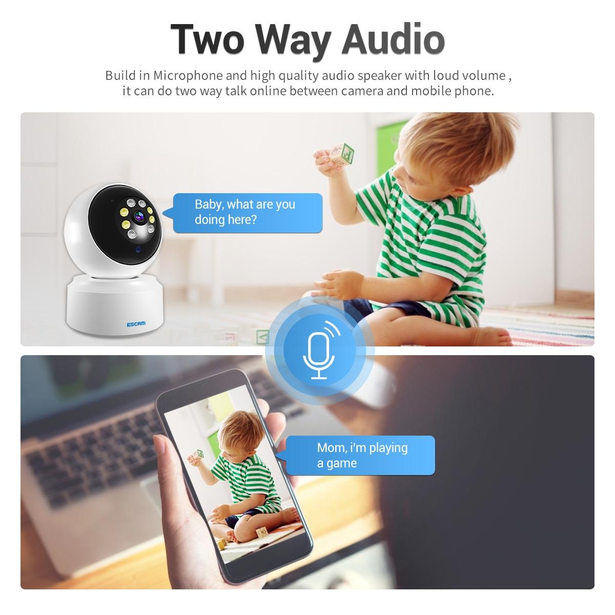 1080P Dual-Band Wifi Ip Camera With Night Vision Motion Detection Auto Tracking Tf Card And Two-Way Audio-1915196612536307718