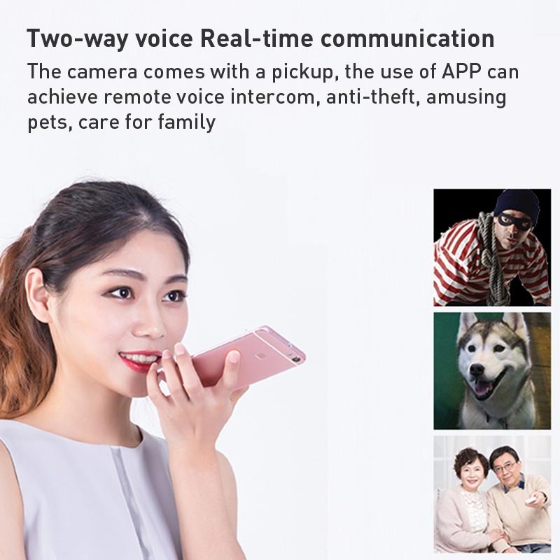 Smart Wifi Camera With Night Vision & Two-Way Audio - White Tripod Support-1915196627711299590