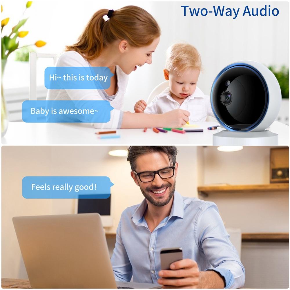 360 Degree Wifi Smart Security Camera With 3.0Mp Resolution Tf Card Support Two-Way Audio Motion Detection And Night Vision-1915196617452032004