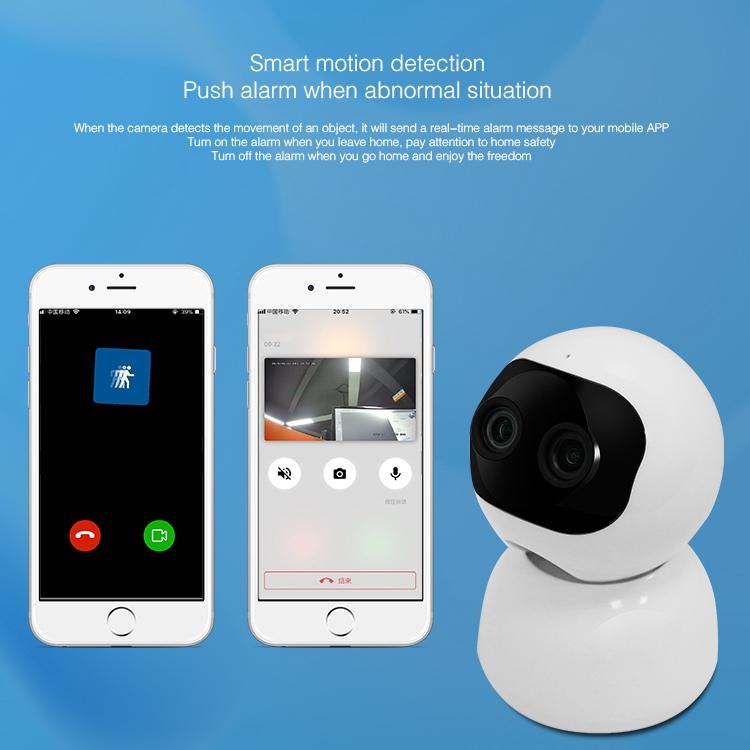 Wireless Indoor Network Camera With Motion Detection & Night Vision - Micro Sd Card Support-1915196617296842756