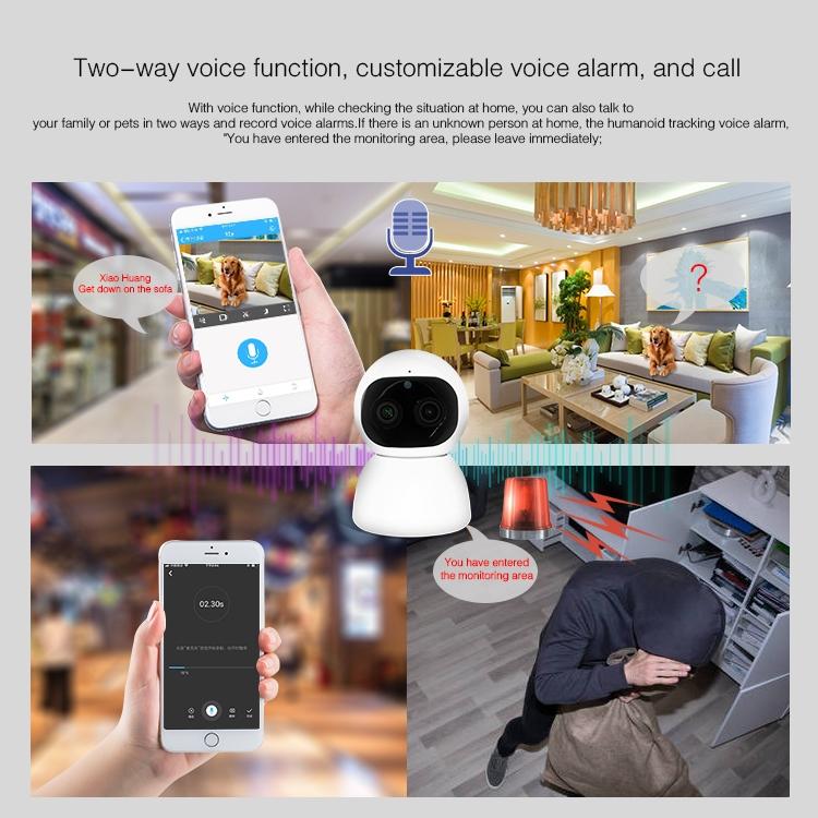 Wireless Indoor Network Camera With Motion Detection & Night Vision - Micro Sd Card Support-1915196617296842758