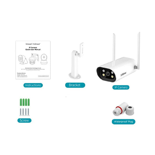 Waterproof Wifi Camera With 4.0Mp Two-Way Voice Motion Detection Night Vision & Ai Human Detection - Tf Card-1915196615547817986