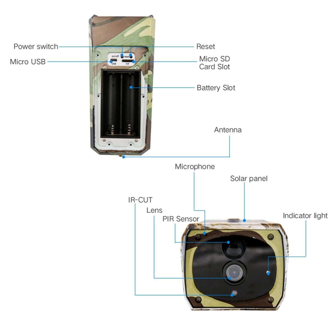 1080P Hd Solar Wifi Camera With Motion Detection & Night Vision - Maple Leaf Pattern-1915197004141694978
