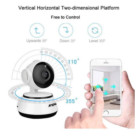 Wireless Hd Ip Camera With Night Vision & Motion Detection - 64Gb Tf Card-1915198013693890562