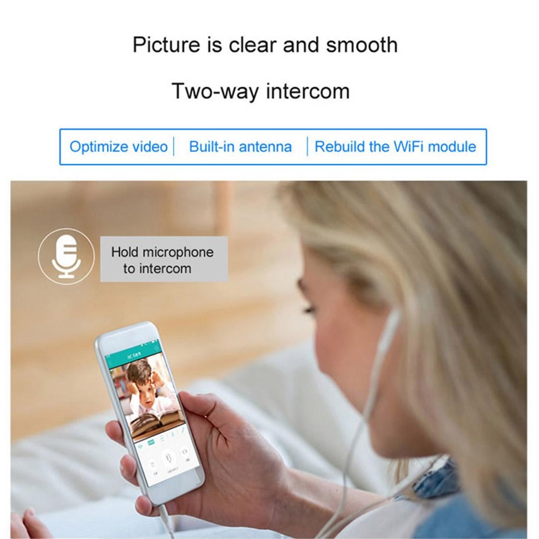 Wireless Hd Ip Camera With Night Vision & Motion Detection - 64Gb Tf Card-1915198013693890563