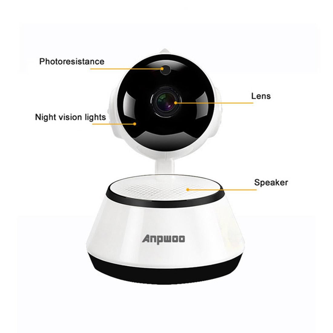Wireless Hd Ip Camera With Night Vision & Motion Detection - 64Gb Tf Card-1915198013693890565