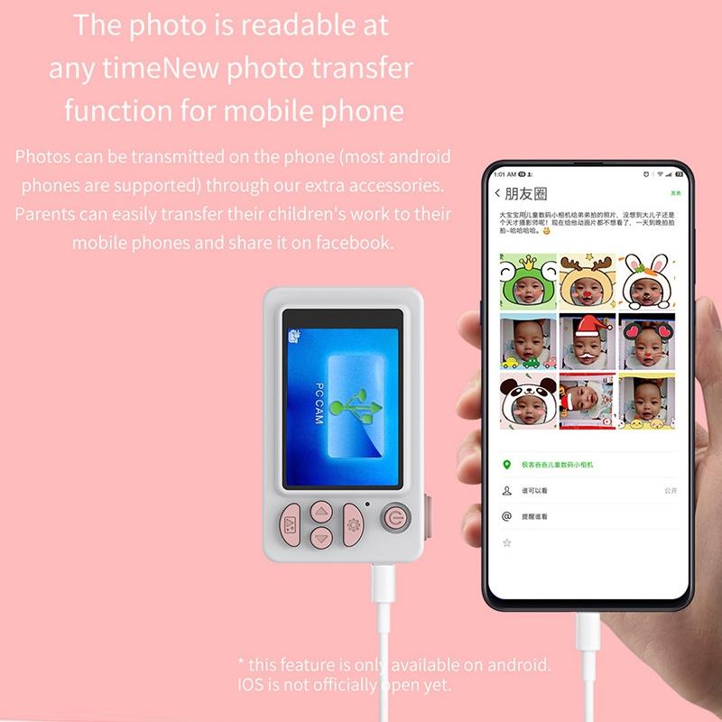 Mini Digital Sport Camera With 8.0Mp Lens 2.0 Screen Elk-Shaped Case & 32Gb Memory For Kids-1915196516360917001