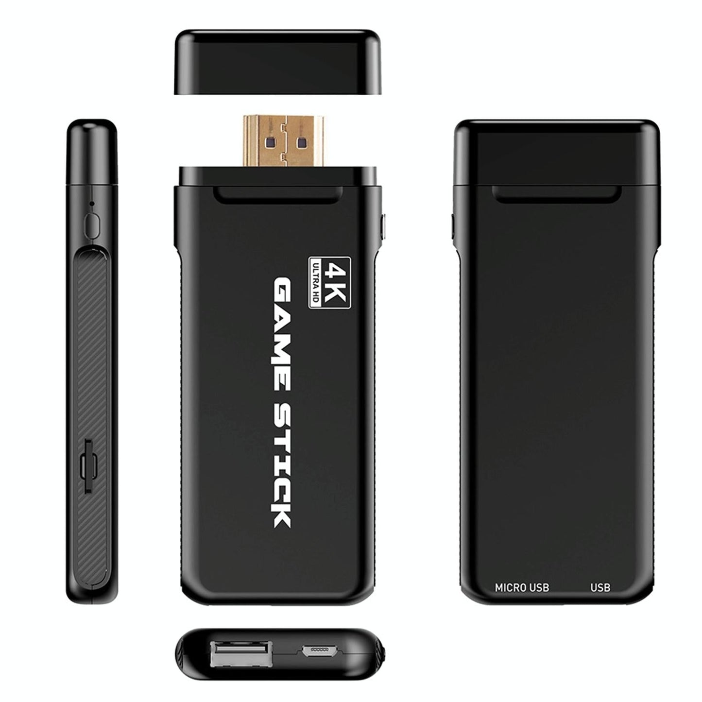 32Gb 4K Retro Game Stick + 2 Wireless Gamepads & 3000 Games-1915197927157010432