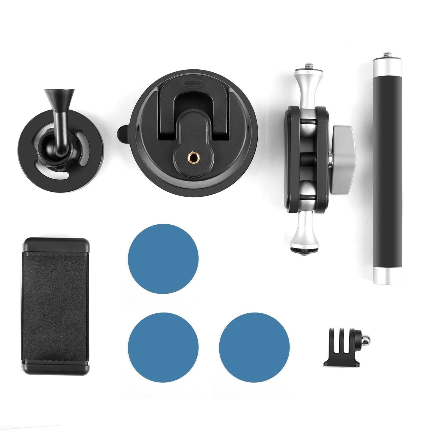 Magnetic Car Mount With Suction Cup Arm And Phone Clamp-1915196742979162120