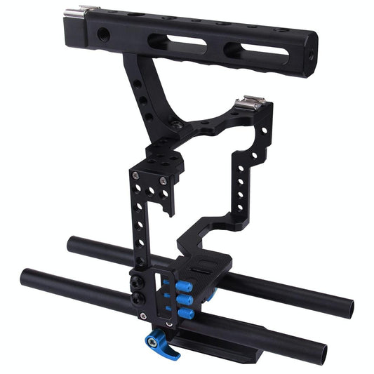 Sony A7 / A7S / A7R Camera Cage Stabilizer With Handle - Blue-1915196565279084546