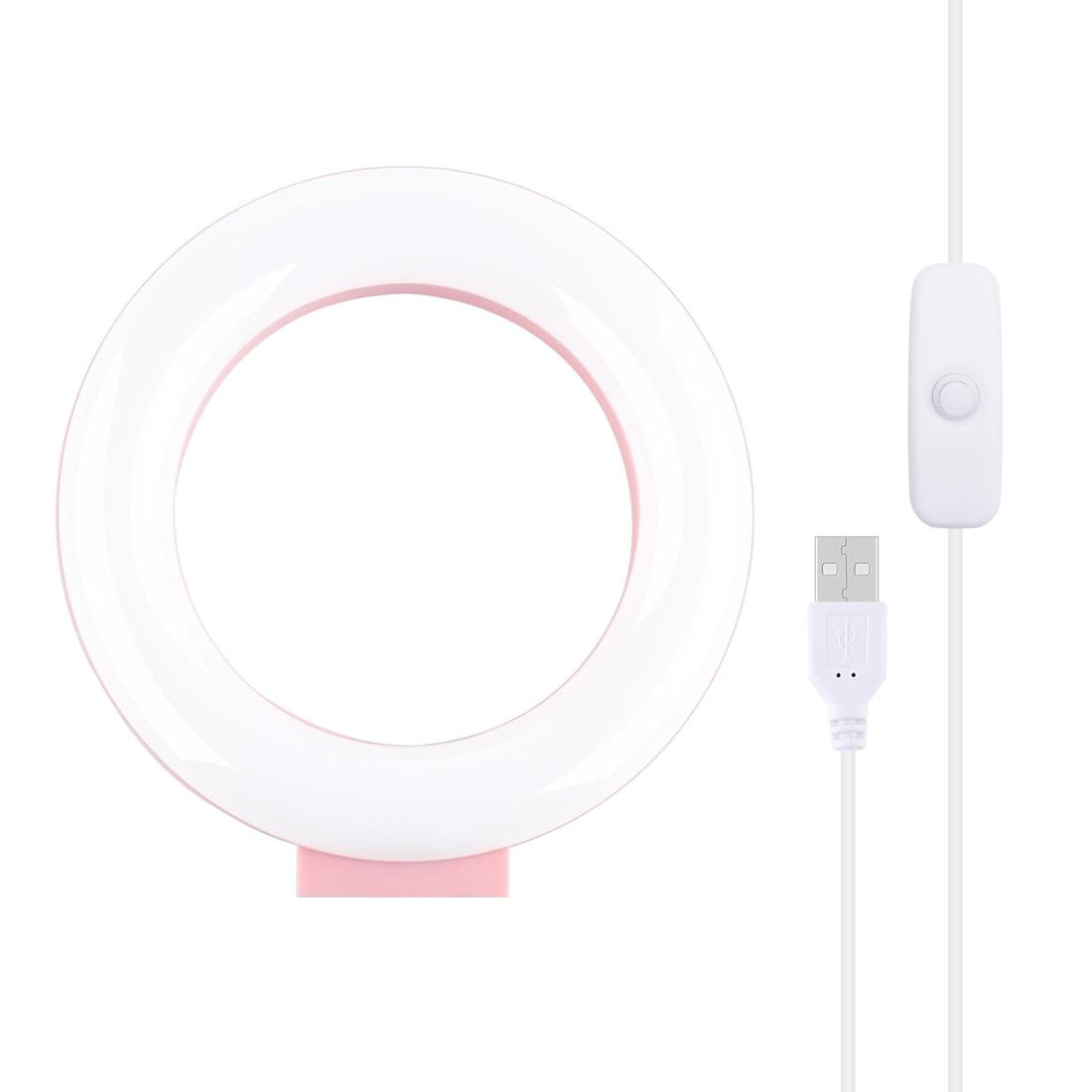 Usb Led Ring Light For Vlogging And Photography - 4.7 Inch White Light Pink-1915196536942366720