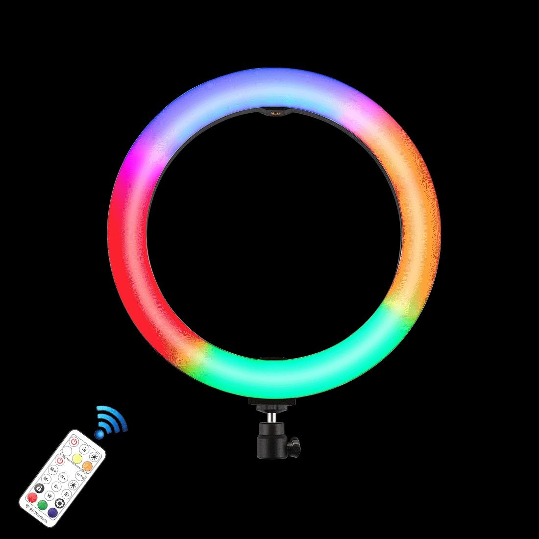 10.2 Curved Led Ring Light With Dual-Colour Temperature Remote And Tripod-1915196748012326920