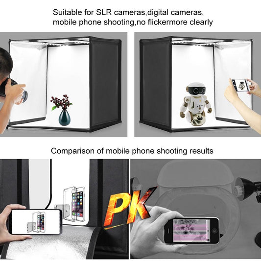 60Cm Studio Tent Light Panel - 30W 1690Lm 60 Leds Smd 5730 - 5500K Aluminum Base-1915197863974014978