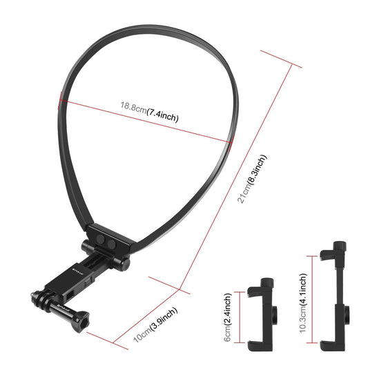 Flexible Neck Mount For Gopro And Smartphones - Adjustable-1915196495628472322
