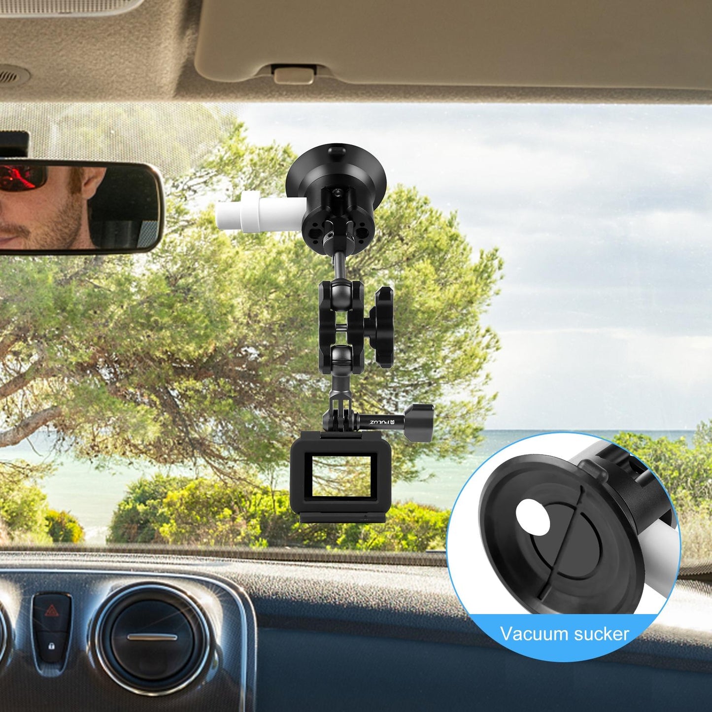 Aluminum Magic Arm With Suction Cup Mount-1915196769042567173