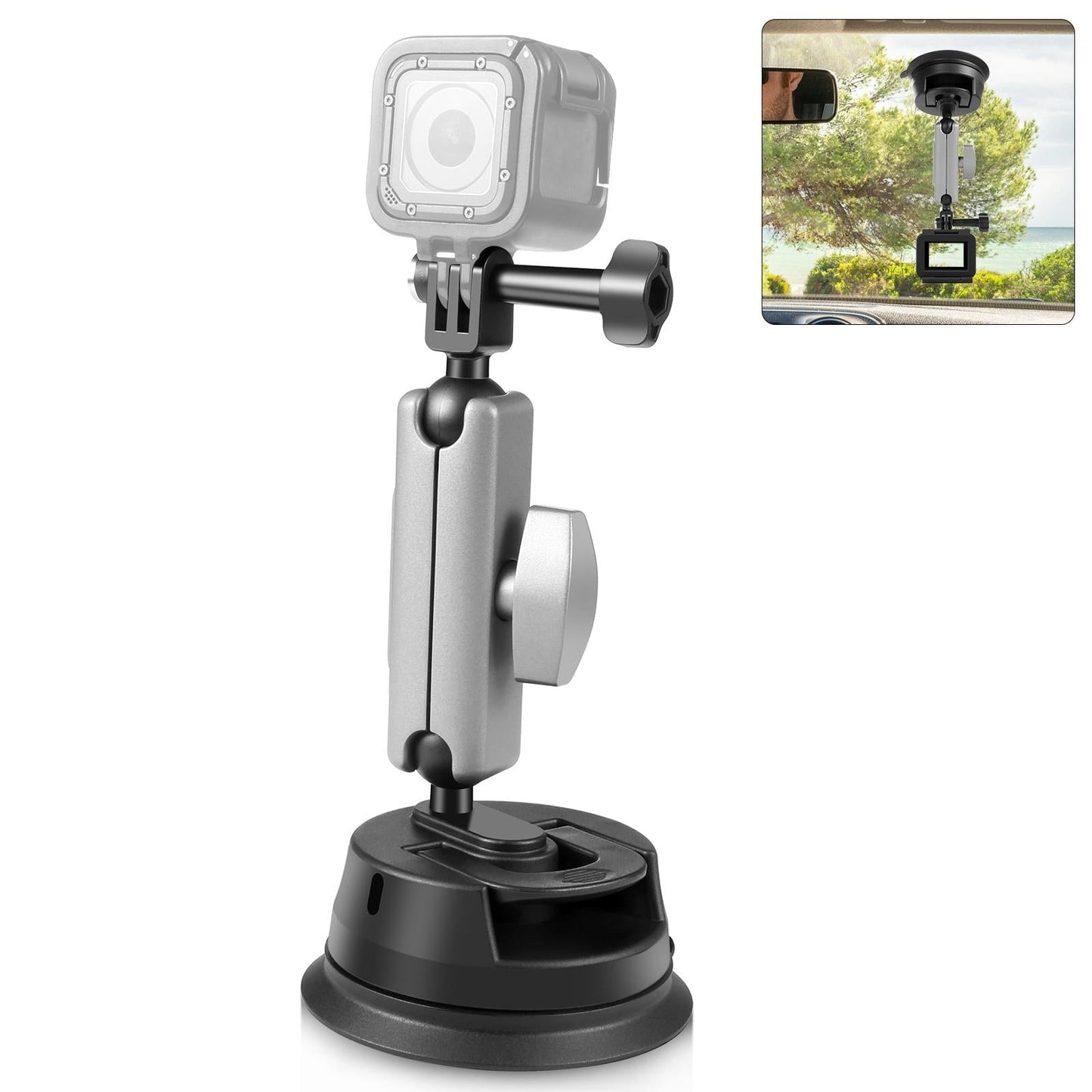Suction Cup Arm Mount With Adapter And Screw-1915197755559645184