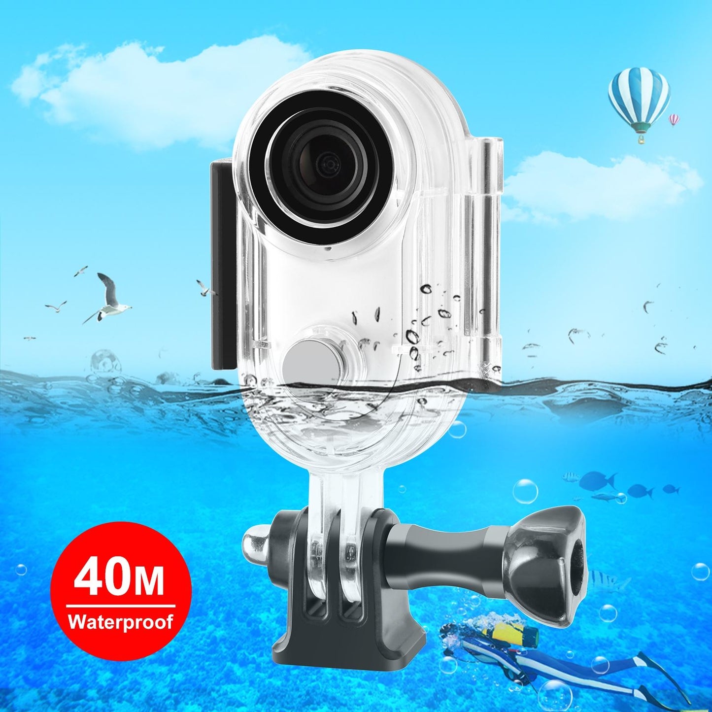 Insta360 Go 3 Waterproof Housing With Base Adapter-1922443399668043776
