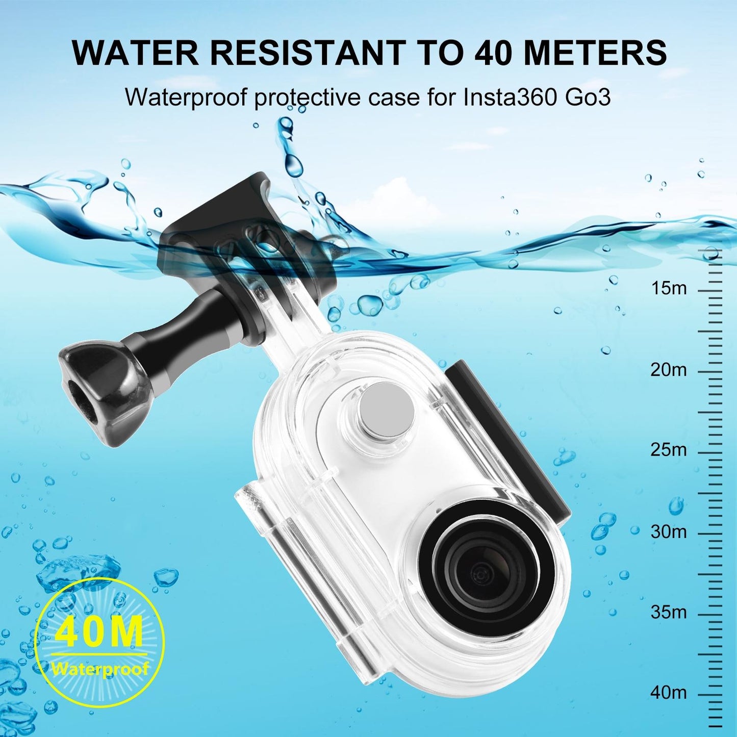 Insta360 Go 3 Waterproof Housing With Base Adapter-1922443399668043780