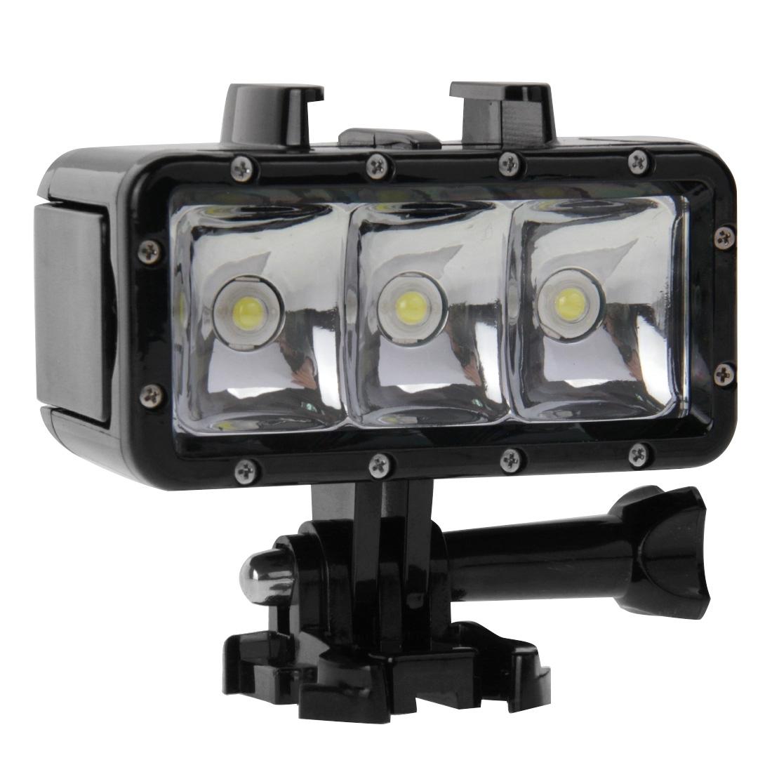 Waterproof Video Light For Action Cameras - 3 Modes-1915197073507094528