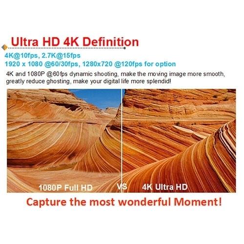4K Ultra Hd Wifi Sports Camera With 170 Degree Wide Angle Lens And Waterproof Capability-1915196787489116166