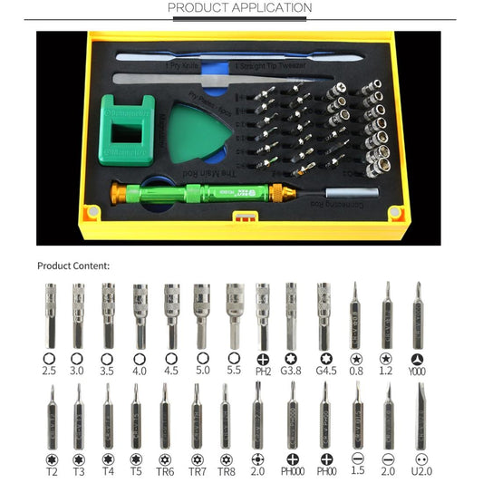 37-Piece Magnetic Screwdriver Set With Professional Bit Driver-1915197013159448578