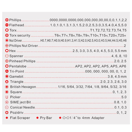 Precision Magnetic Screwdriver Set For Repair - Kaisi K9126-1915197526517092354