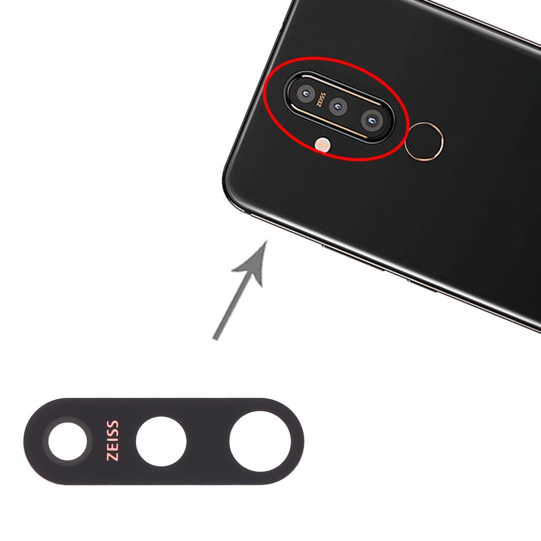 10-Piece Back Camera Lens For Nokia X71 / 8.1 Plus-1915197211323535363