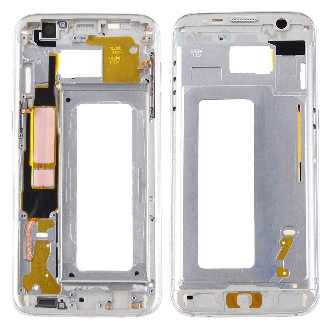 Silver Front Housing Lcd Frame Bezel For Galaxy S7 Edge-1915196597004800000