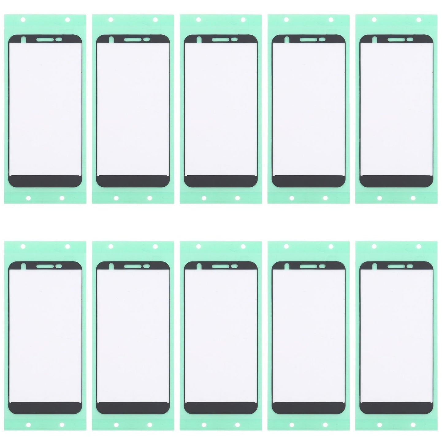 10-Piece Front Housing Adhesive For Samsung A260 - Clear-1915197099314647045