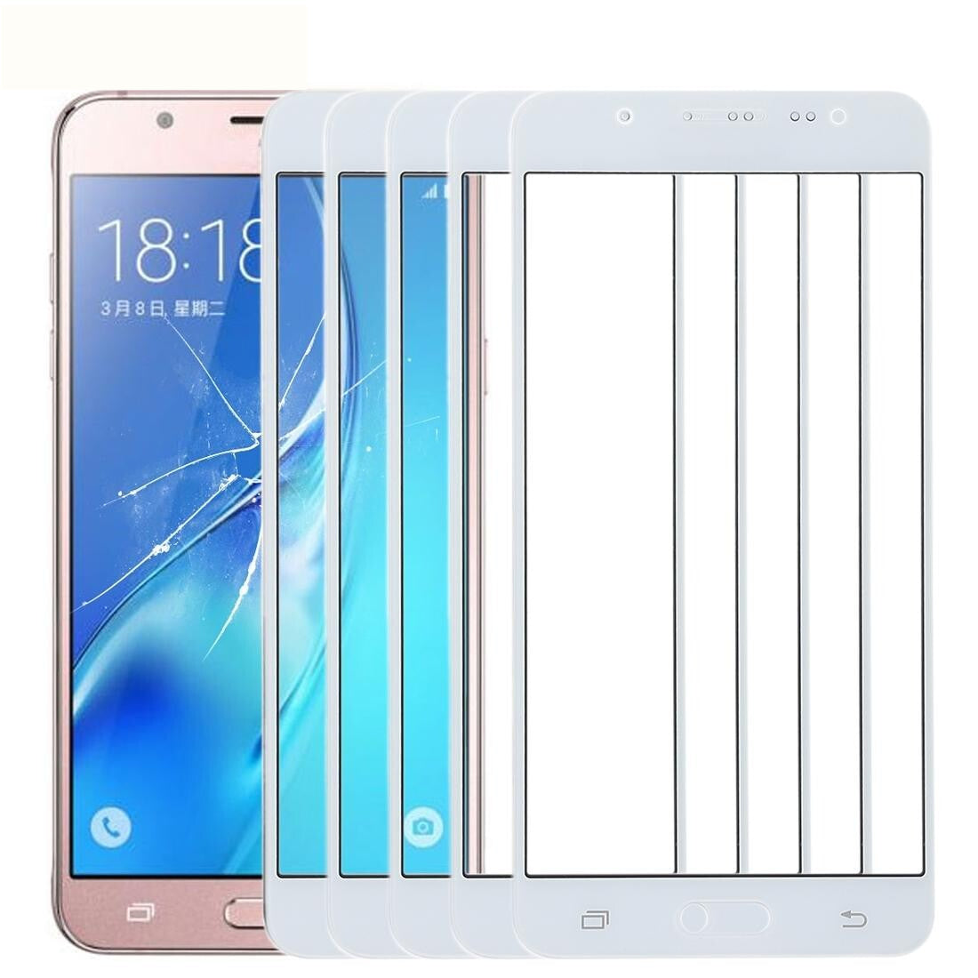 10-Pack Outer Glass Lens For Samsung Galaxy J5 Various Models-1915196587332734976
