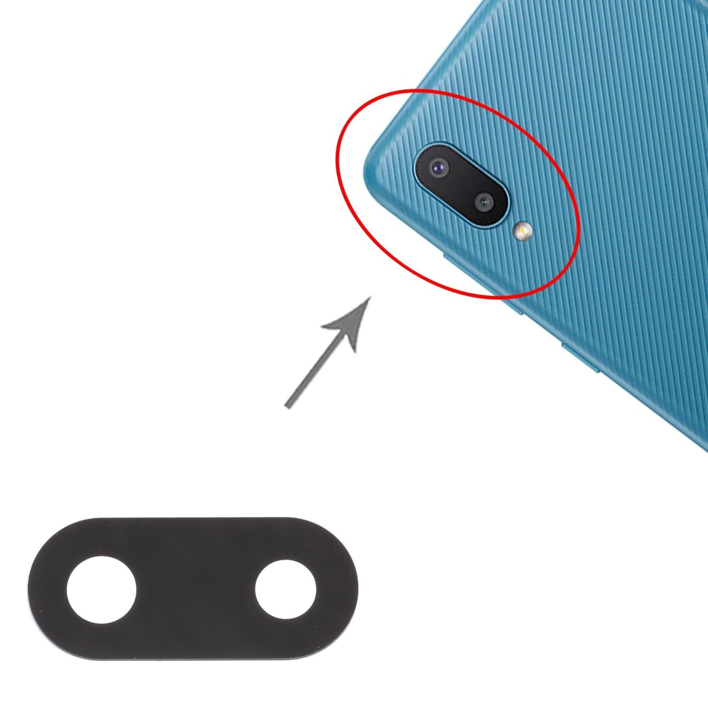 10-Piece Back Camera Lens For Samsung Galaxy M02 Sm-M022-1915197470812540931