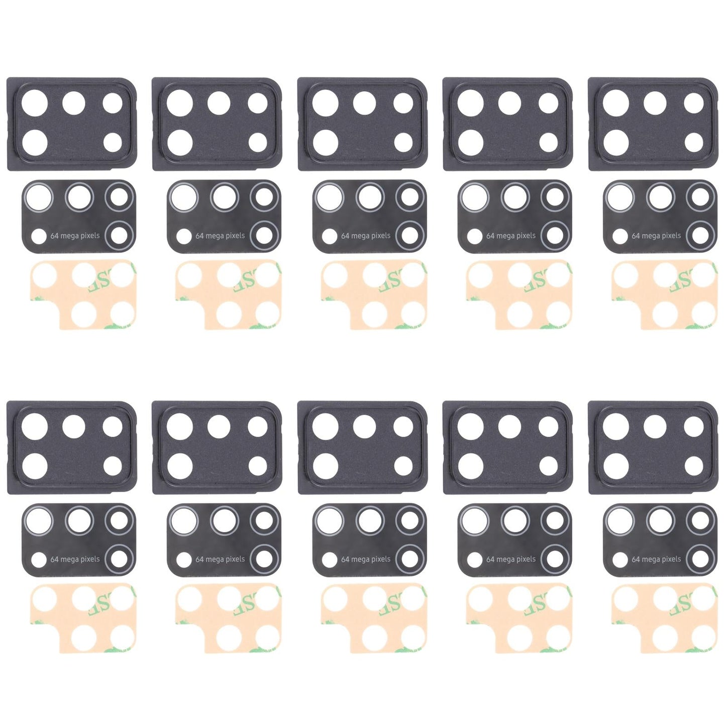 10-Pack Lens Covers For Samsung Galaxy M31 Prime-1915196674540703748
