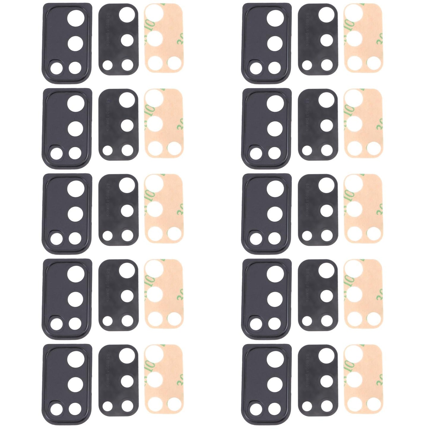 10-Pack Camera Lens Cover For Samsung Galaxy M21 - Small-1915196736708677632