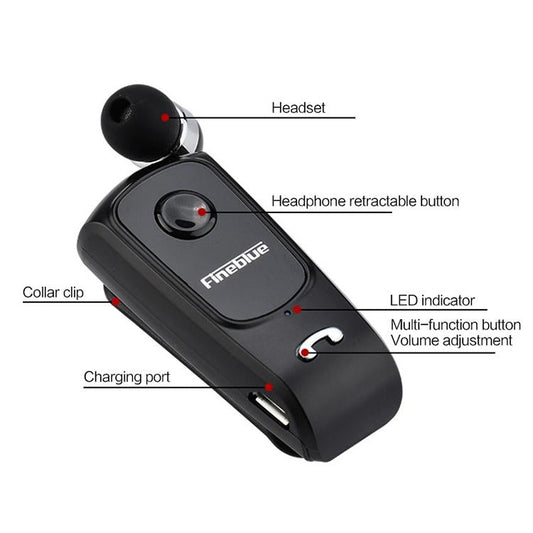 Retractable Bluetooth Headset With Caller Vibration Reminder-1915197817224302594