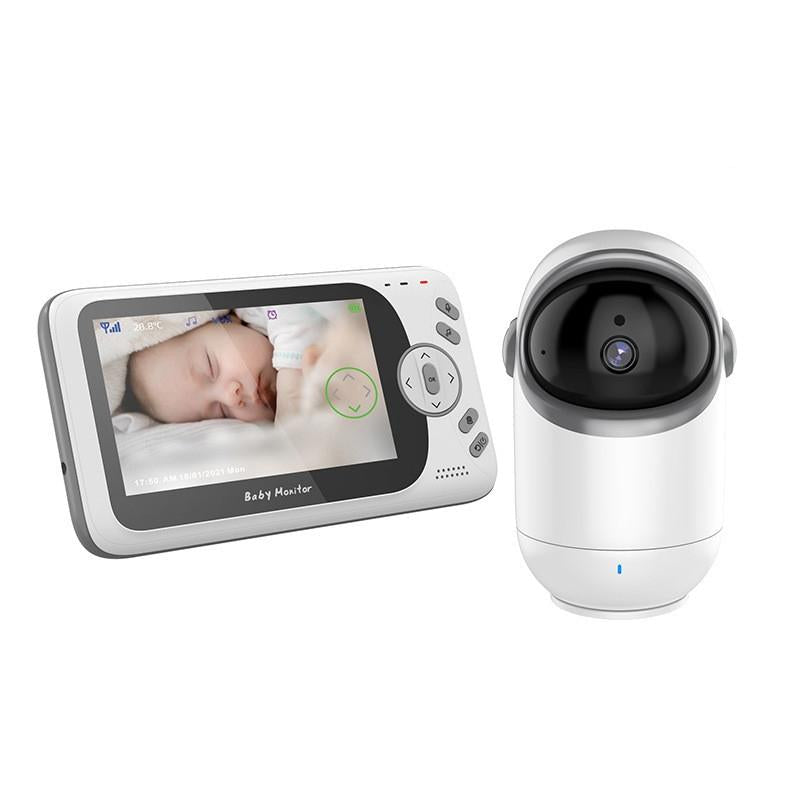 Wireless Baby Monitor With Night Vision And Temperature Detection - 4.3 Inch Screen-1915196519758303232