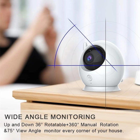 360-Degree Wireless Baby Monitor With Night Vision Camera - 4.3 Inch-1915196524871159810