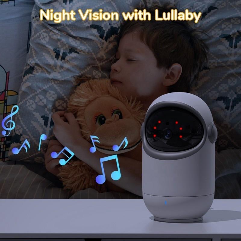 Wireless Digital Video Baby Monitor With Rotating Camera - 3.2 Inch-1915196528130134020