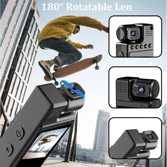 Professional 1080P Hd Action Camcorder - Black-1922443433507688450