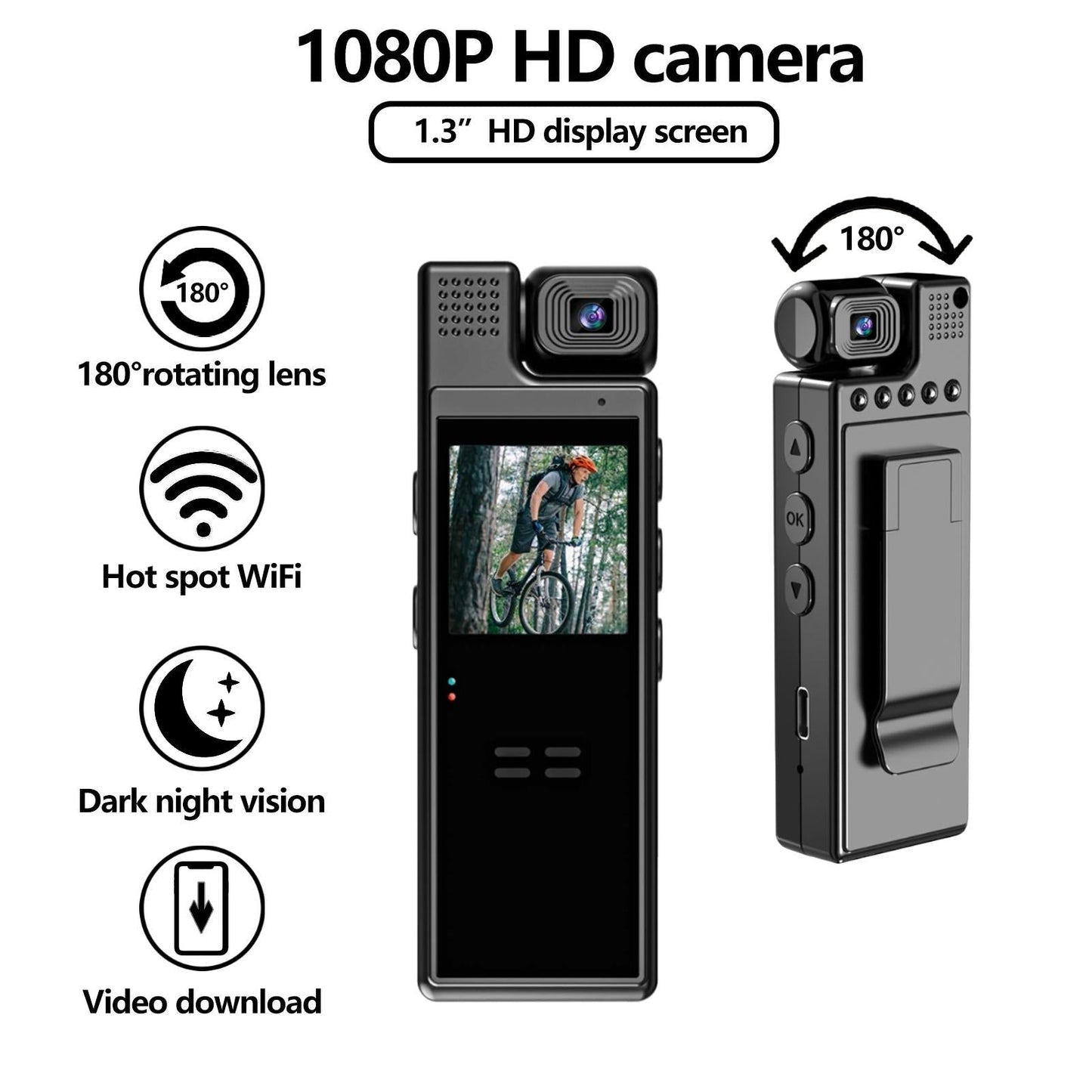Outdoor Sports Camera With Wifi Hd Night Vision And Video Recording-1915197079114878977