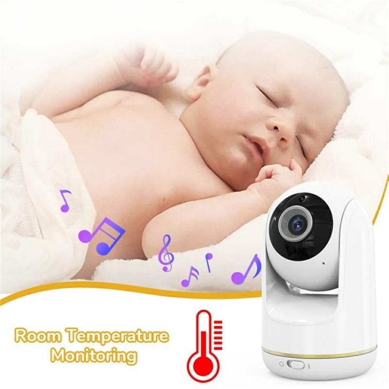 5-Inch Hd Baby Monitor With Built-In Ptz Rotation For Enhanced Security-1915196515312340995